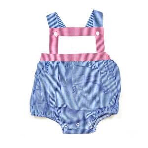 Classic Whimsy American Red and Blue Gingham Sun Bubble